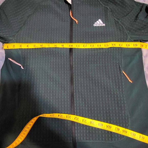 NWT Adidas Sm X-City Soft Shell Hooded Running Jacket Shadow Green - Picture 6 of 11